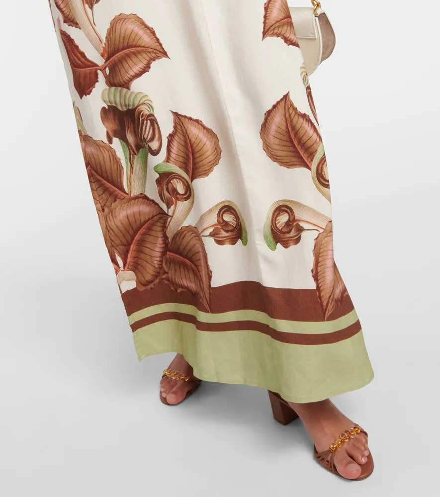 Adriana Degreas Arisaema printed maxi dress