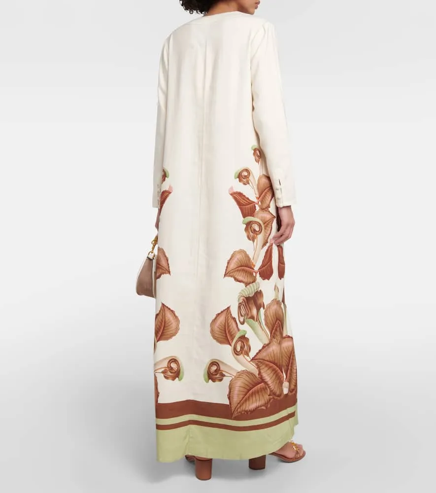 Adriana Degreas Arisaema printed maxi dress
