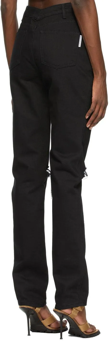 Alexander Wang Black Dipped Back Jeans