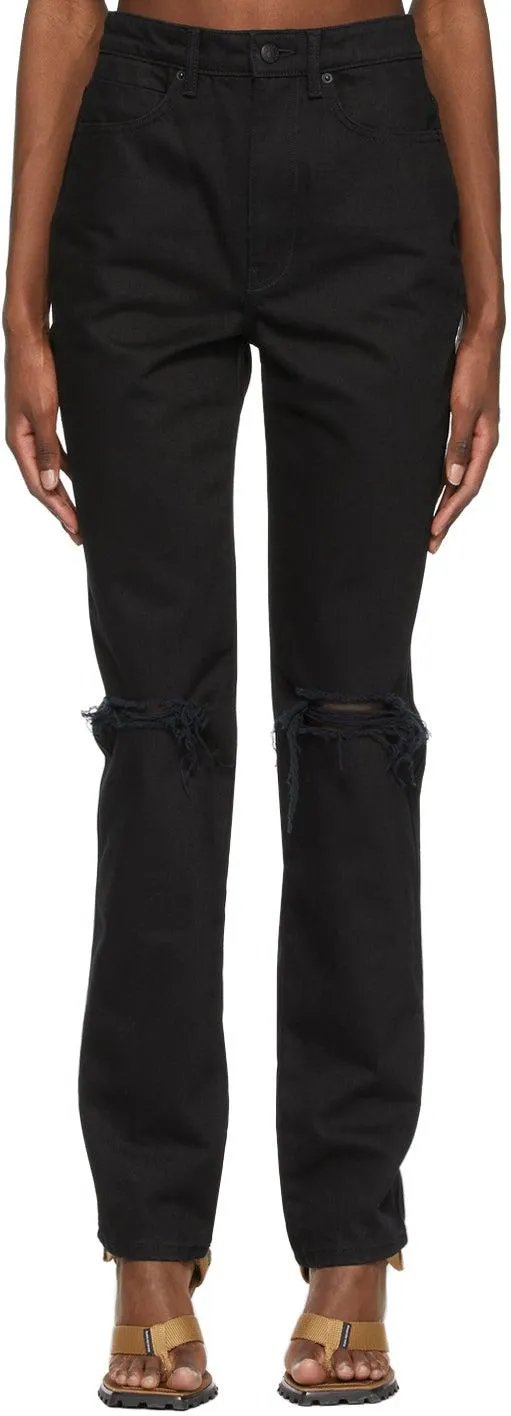 Alexander Wang Black Dipped Back Jeans