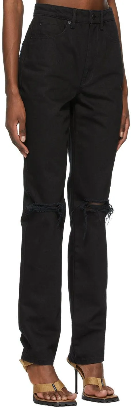 Alexander Wang Black Dipped Back Jeans