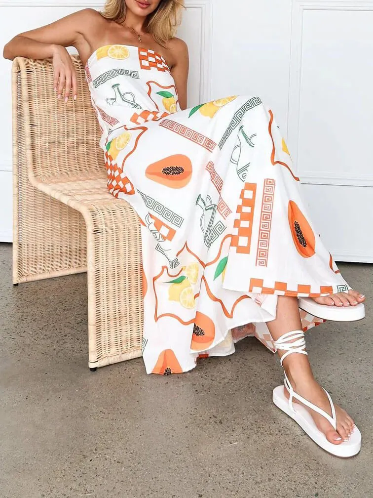 Amara - Printed Maxi Dress