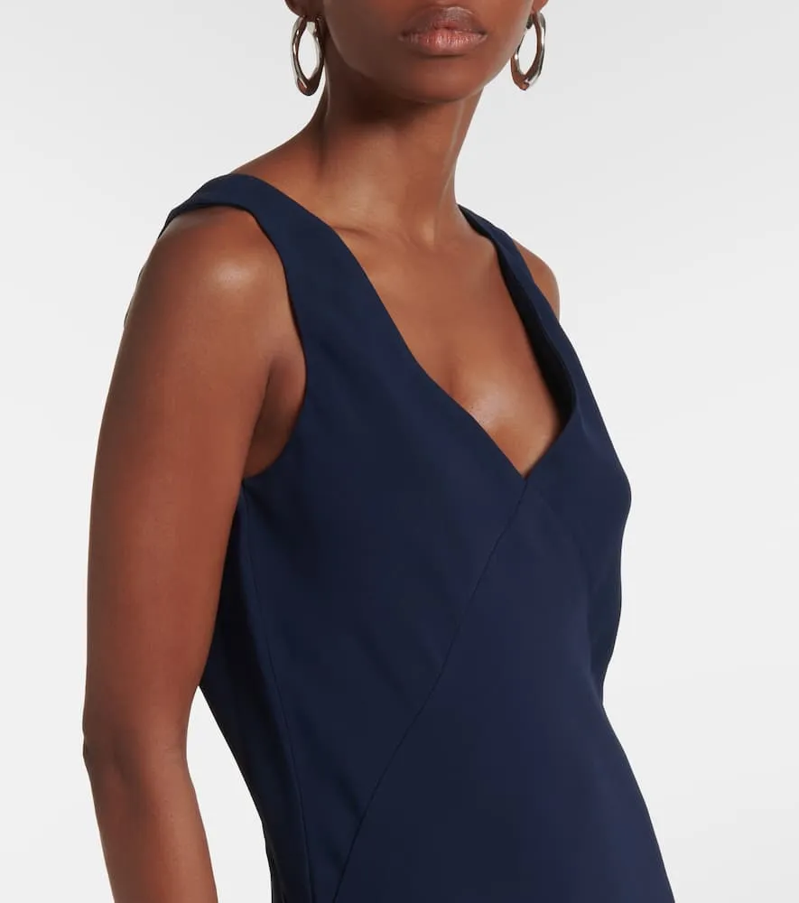 Asceno Bordeaux maxi dress