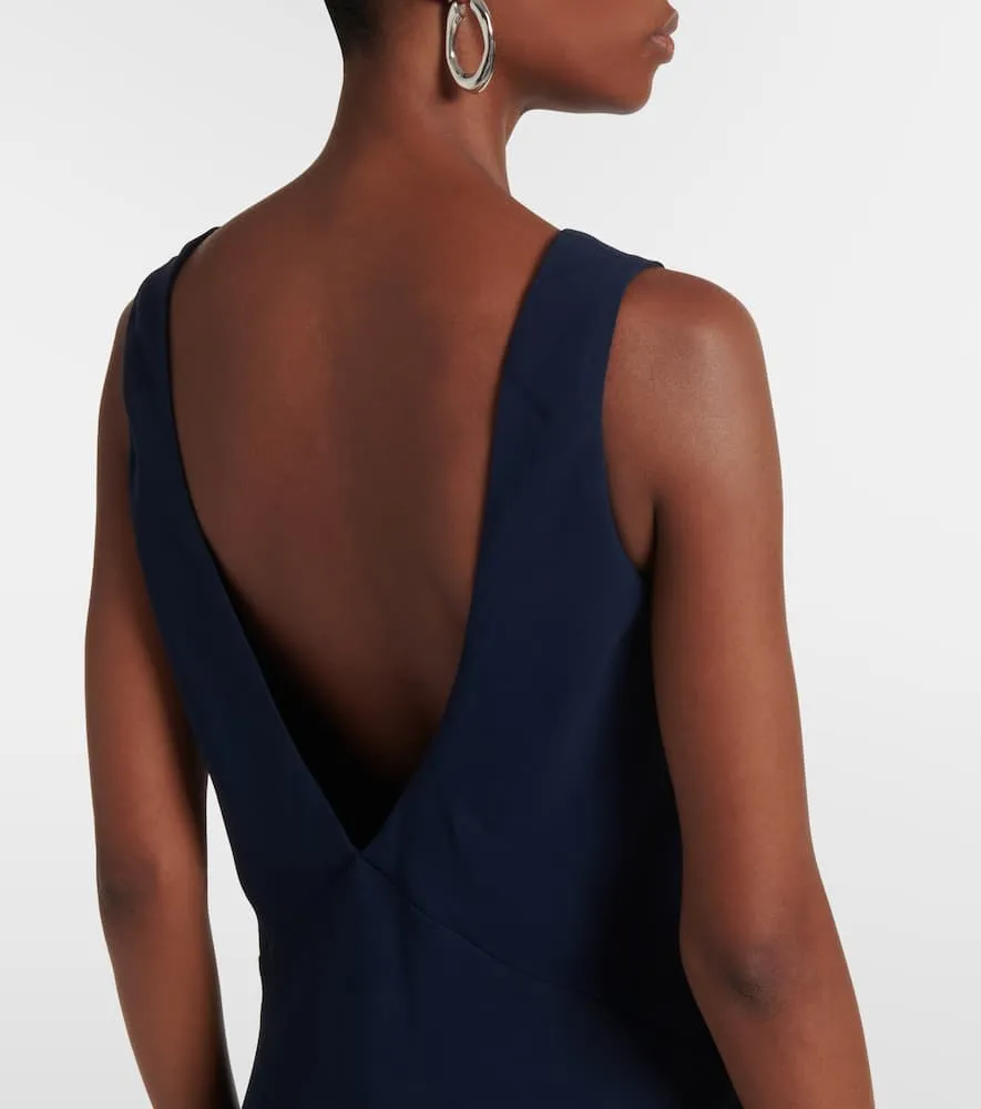 Asceno Bordeaux maxi dress