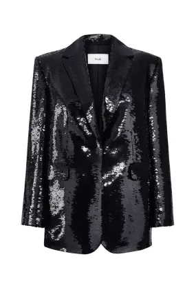 BLACK JADE SEQUIN BLAZER