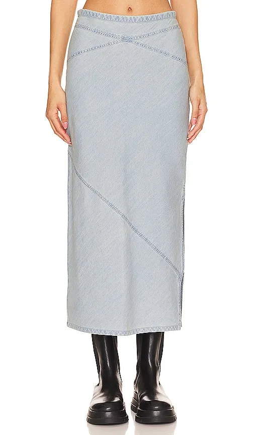 Free People x We The Free Muse Moment Mid Rise Slip in Blue