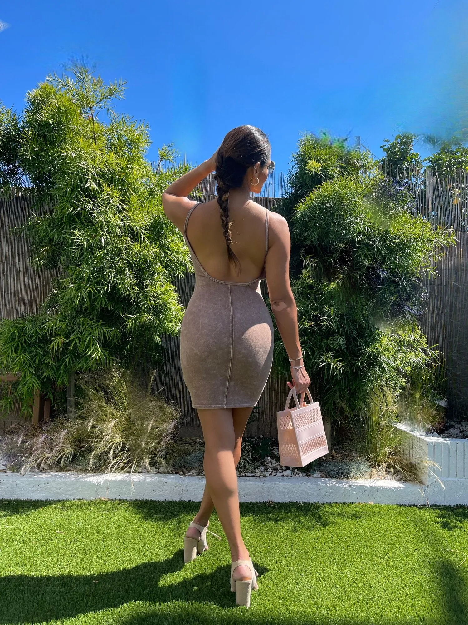 Obsessed with Mocha Bodycon Dress