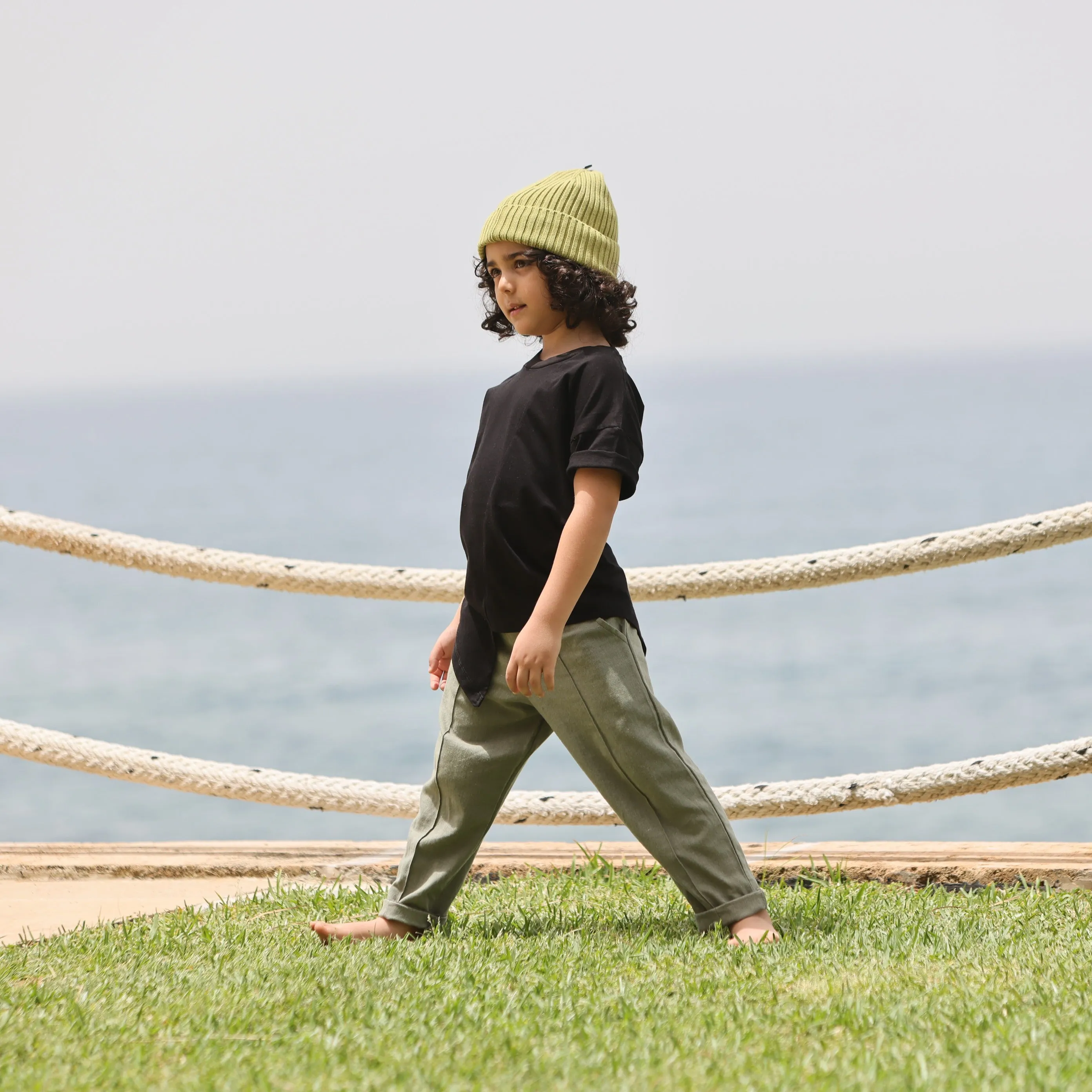 Olive Green Boy Trousers