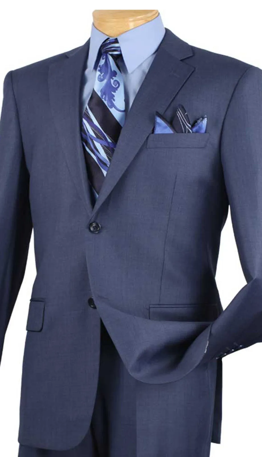 Vinci  2LK-1-BLU   Mens Suit