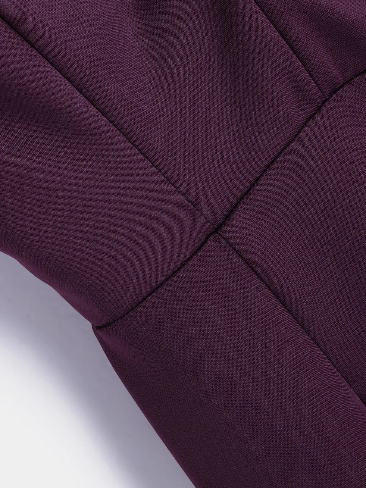 Wholesale Burgundy V-Neck Off The Shoulder Short Sleeve Plain Zip Back Slit Sexy Dresses